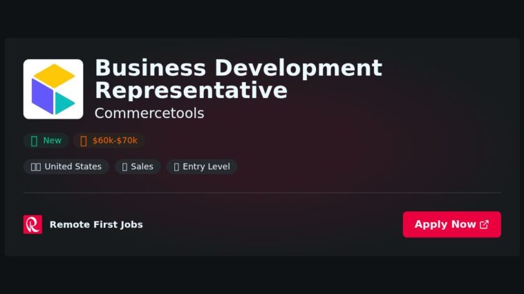 “Business Development Representative at Commercetools: Driving Growth Through Data-Driven Strategies” | Facts & Career Tips