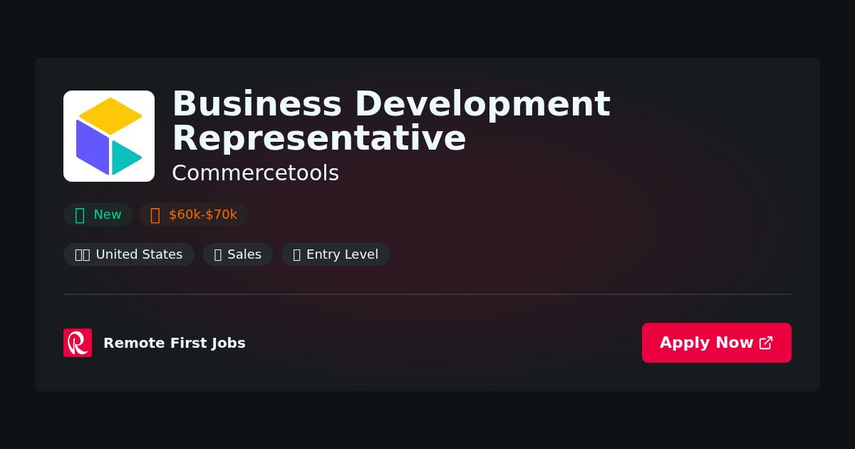 “Business Development Representative at Commercetools: Driving Growth Through Data-Driven Strategies” | Facts & Career Tips