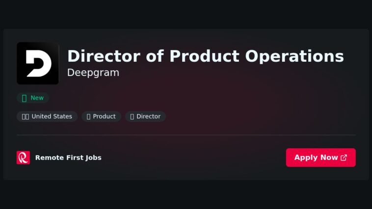 “Data-Driven Insights: The Role of Director of Product Operations at Deepgram” | Facts & Career Tips