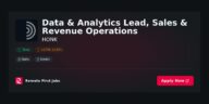 “Data-Driven Leadership: Transforming Sales & Revenue Operations at HONK” | Facts & Career Tips