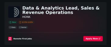 “Data-Driven Leadership: Transforming Sales & Revenue Operations at HONK” | Facts & Career Tips