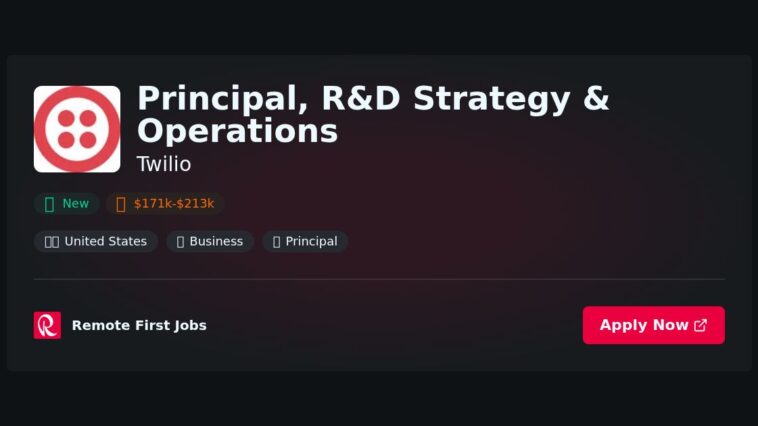 “Driving Innovation: Principal R&D Strategy & Operations at Twilio” | Facts & Career Tips