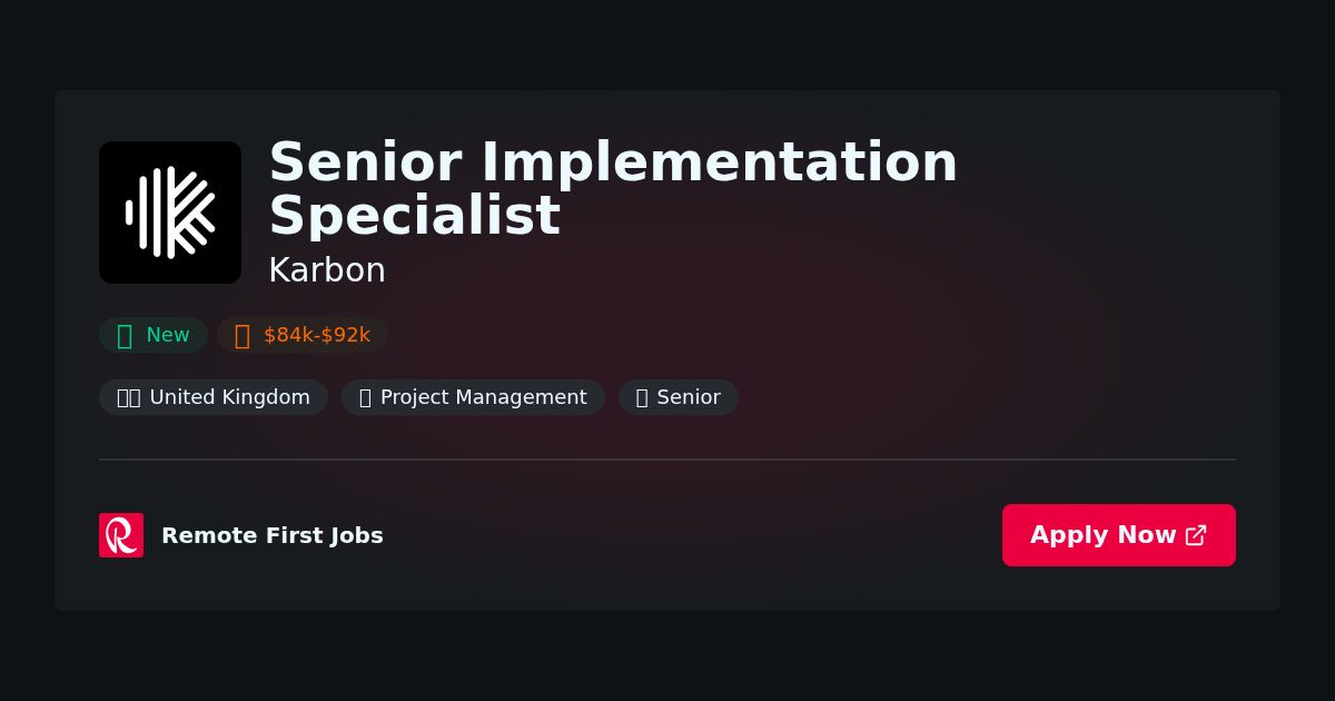 “Expert Insights: The Role of a Senior Implementation Specialist at Karbon in Driving Efficiency and Success” | Facts & Career Tips
