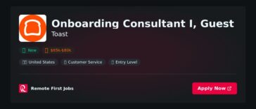 “Expert Onboarding Consultant I: Proven Strategies for Enhancing Guest Experience at Toast” | Facts & Career Tips