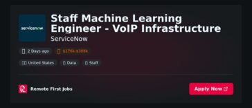 “Explore the Role of Staff Machine Learning Engineer in VoIP Infrastructure at ServiceNow: Key Responsibilities and Impact” | Facts & Career Tips