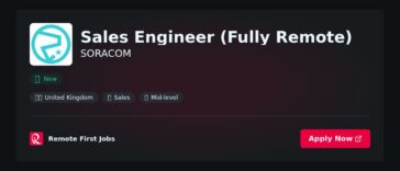 “Join SORACOM as a Fully Remote Sales Engineer: Drive IoT Innovation and Customer Success” | Facts & Career Tips