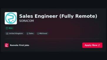 “Join SORACOM as a Fully Remote Sales Engineer: Drive IoT Innovation and Customer Success” | Facts & Career Tips