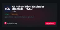 “Join Urrly as a Remote AI Automation Engineer: Innovate and Transform from Anywhere in the U.S.” | Facts & Career Tips