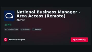 “National Business Manager – Area Access (Remote) at AbbVie: Drive Market Access Strategies with Evidence-Based Solutions” | Facts & Career Tips