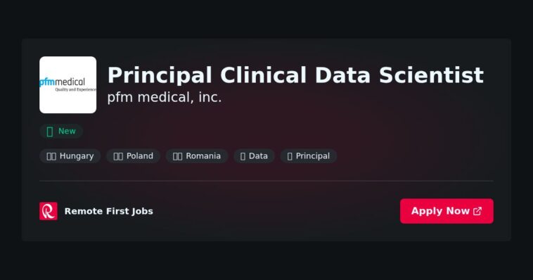 “Principal Clinical Data Scientist at PFM Medical, Inc.: Advancing Evidence-Based Solutions in Healthcare” | Facts & Career Tips