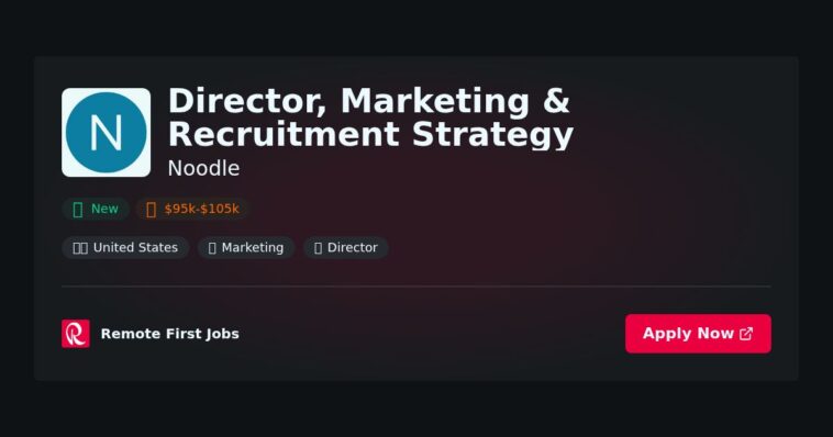 “Proven Marketing & Recruitment Strategies from Noodle’s Director: Data-Driven Insights for Success” | Facts & Career Tips