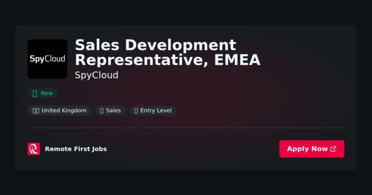 “Sales Development Representative EMEA at SpyCloud: Driving Growth with Data-Driven Strategies” | Facts & Career Tips
