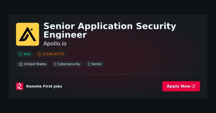 “Senior Application Security Engineer at Apollo.io: Expertise in Safeguarding Digital Infrastructure with Proven Strategies” | Facts & Career Tips