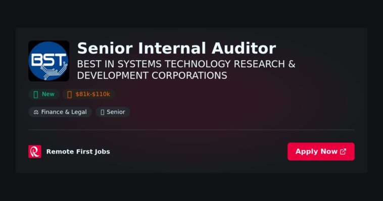“Senior Internal Auditor at BEST IN SYSTEMS TECHNOLOGY RESEARCH & DEVELOPMENT: Driving Compliance and Efficiency” | Facts & Career Tips