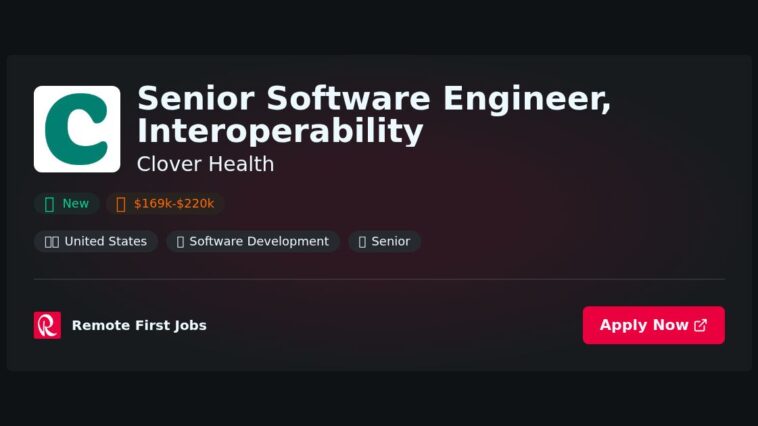 “Senior Software Engineer in Interoperability at Clover Health: Driving Data Integration and Innovation in Healthcare Technology” | Facts & Career Tips