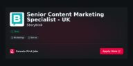 “Unlocking Success: The Role of a Senior Content Marketing Specialist at Storyblok UK” | Facts & Career Tips