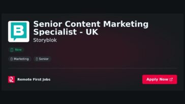 “Unlocking Success: The Role of a Senior Content Marketing Specialist at Storyblok UK” | Facts & Career Tips